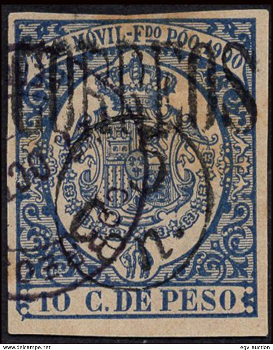 Fernando Poo - Edi O 48A - 1900 - Timbre Móvil - 5cts. S. 10cts. Azul - Fernando Po
