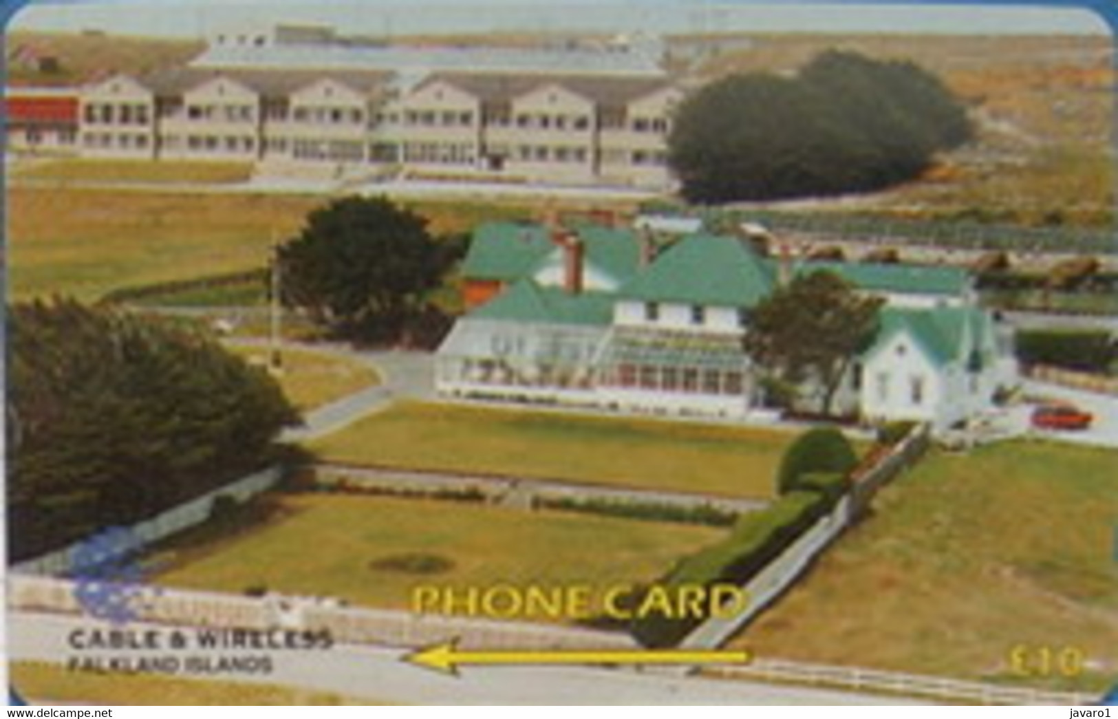 FALKLANDS : 161A L. 10 Goverment House+School USED - Falkland