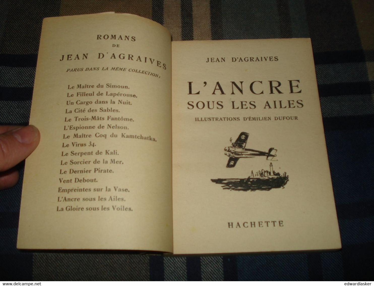 Bibl. De La JEUNESSE : L'ANCRE SOUS LES AILES /Jean D'Agraives - Illustrations De Émilien Dufour - Bibliothèque De La Jeunesse