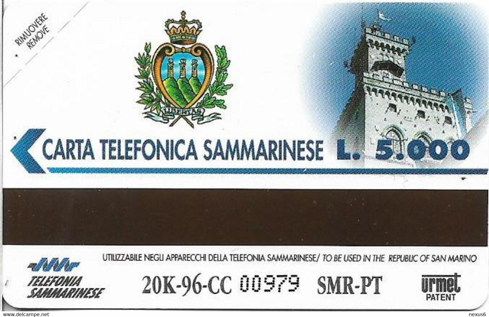 San Marino (URMET) - RSM-009 - Pronto, Chi Parla - New York - 08.1996, 5.000L, 20.000ex, Mint - San Marino