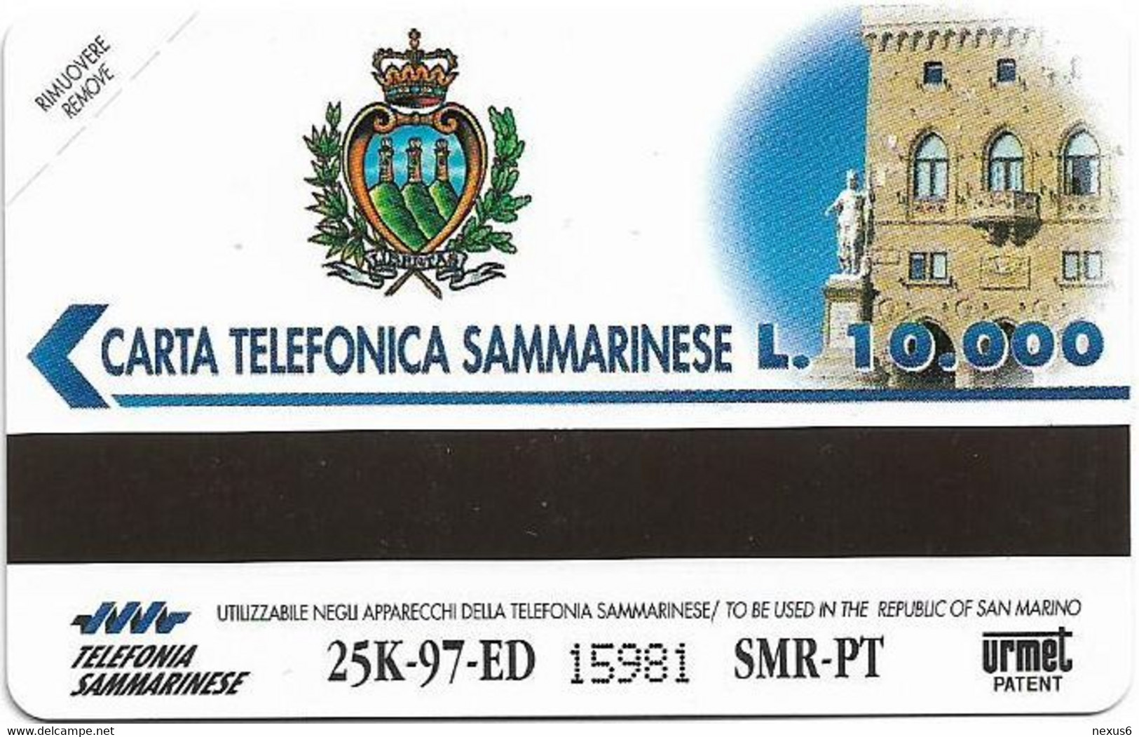 San Marino (URMET) - RSM-018 - Pronto, Chi Parla - Paris - 04.1997, 10.000L, 25.000ex, Mint - San Marino