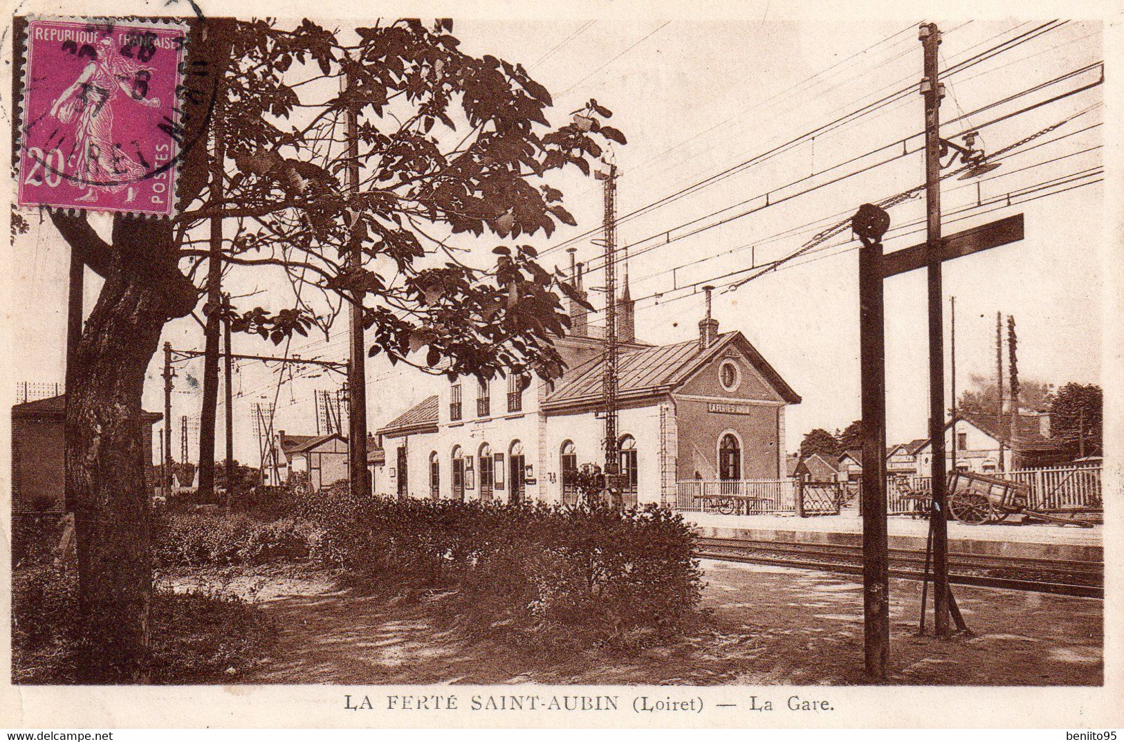 CPA De La FERTE SAINT AUBIN - La GARE. - La Ferte Saint Aubin