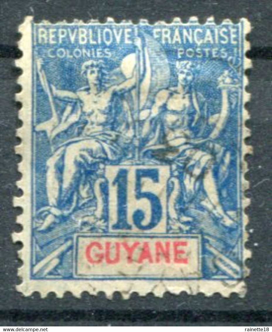 Guyane              N° 35 Oblitéré - Usados