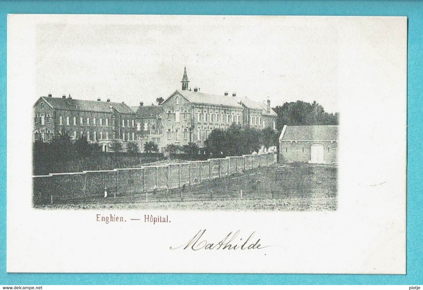 * Enghien - Edingen (Hainaut - La Wallonie) * Hopital, Clinique, Hospitaal, Ziekenhuis, Krankenhaus, Unique, Old, Rare - Enghien - Edingen