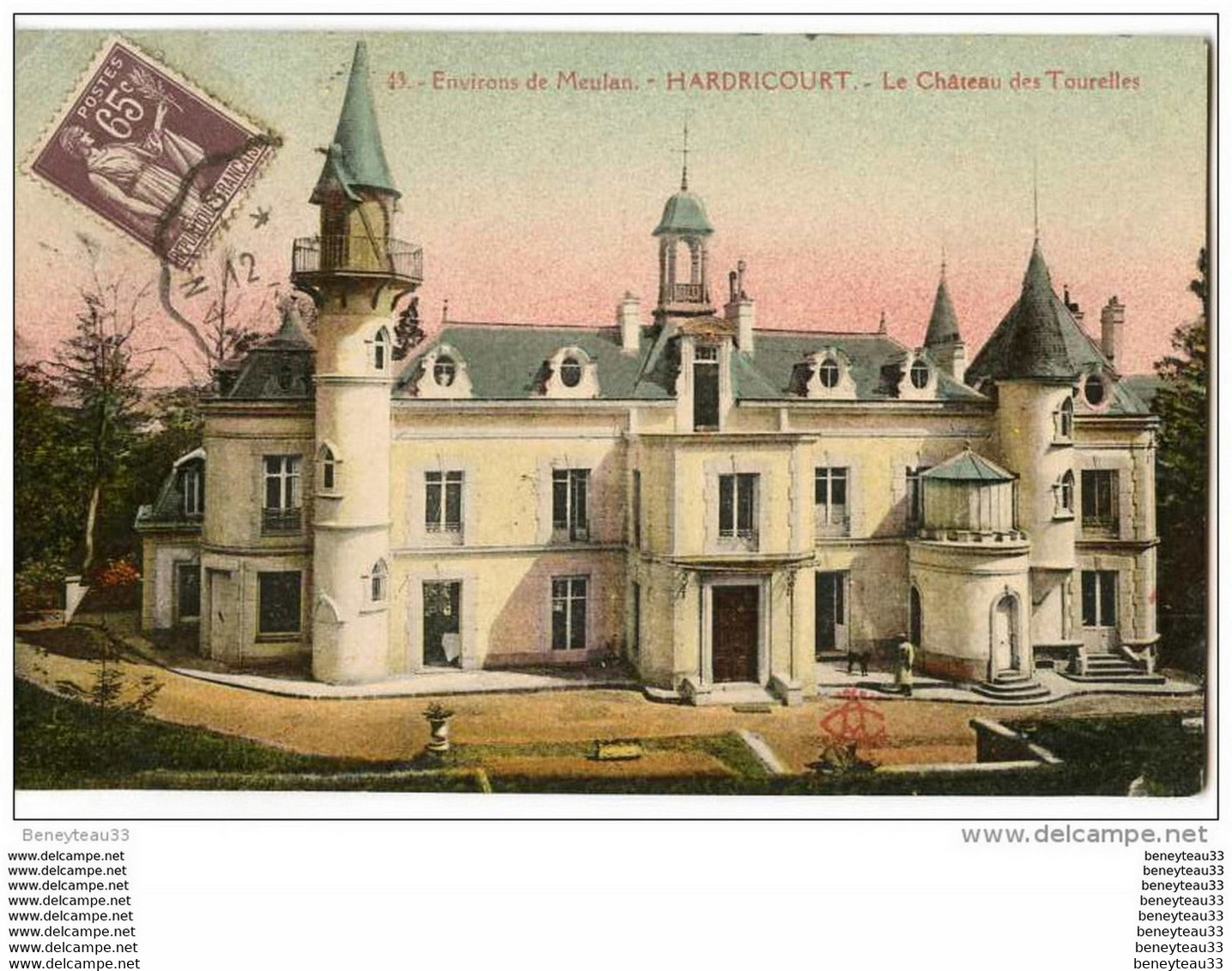 CPA (Réf : R814) 43. Environs De Meulan - HARDRICOURT (78 YVELINES) Le Château Des Tourelles (animée) - Hardricourt