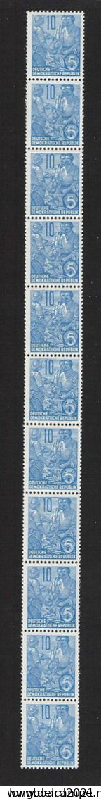 DDR - STREIFEN 10 PF (1955/57) Mi #453 Ungebraucht - Unused Stamps