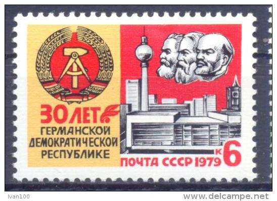 1979. USSR/Russia. 30y Of German Republic, 1v,  Mint/** - Unused Stamps