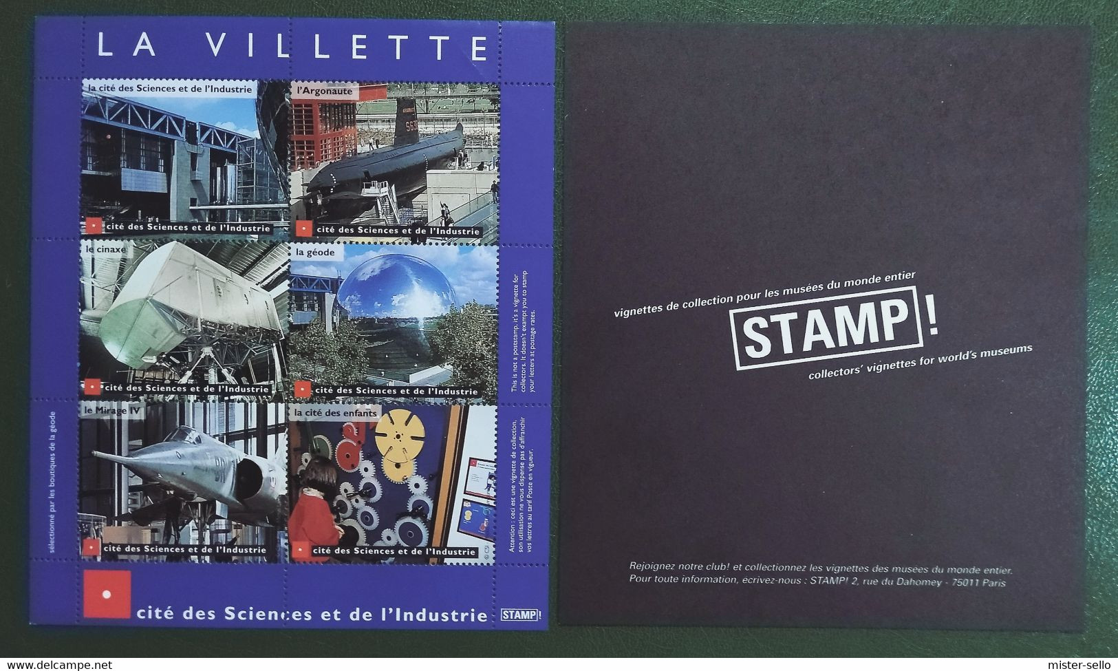 La Villette. Cite Des Sciences Etc De I'industrie. NUEVO - MNH. - 1999-2009 Viñetas De Franqueo Illustradas