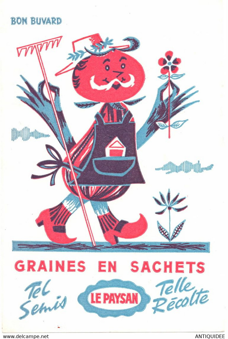 LE PAYSAN - Bon Buvard - Graines En Sachets Tel Semis Telle Récolte - - J