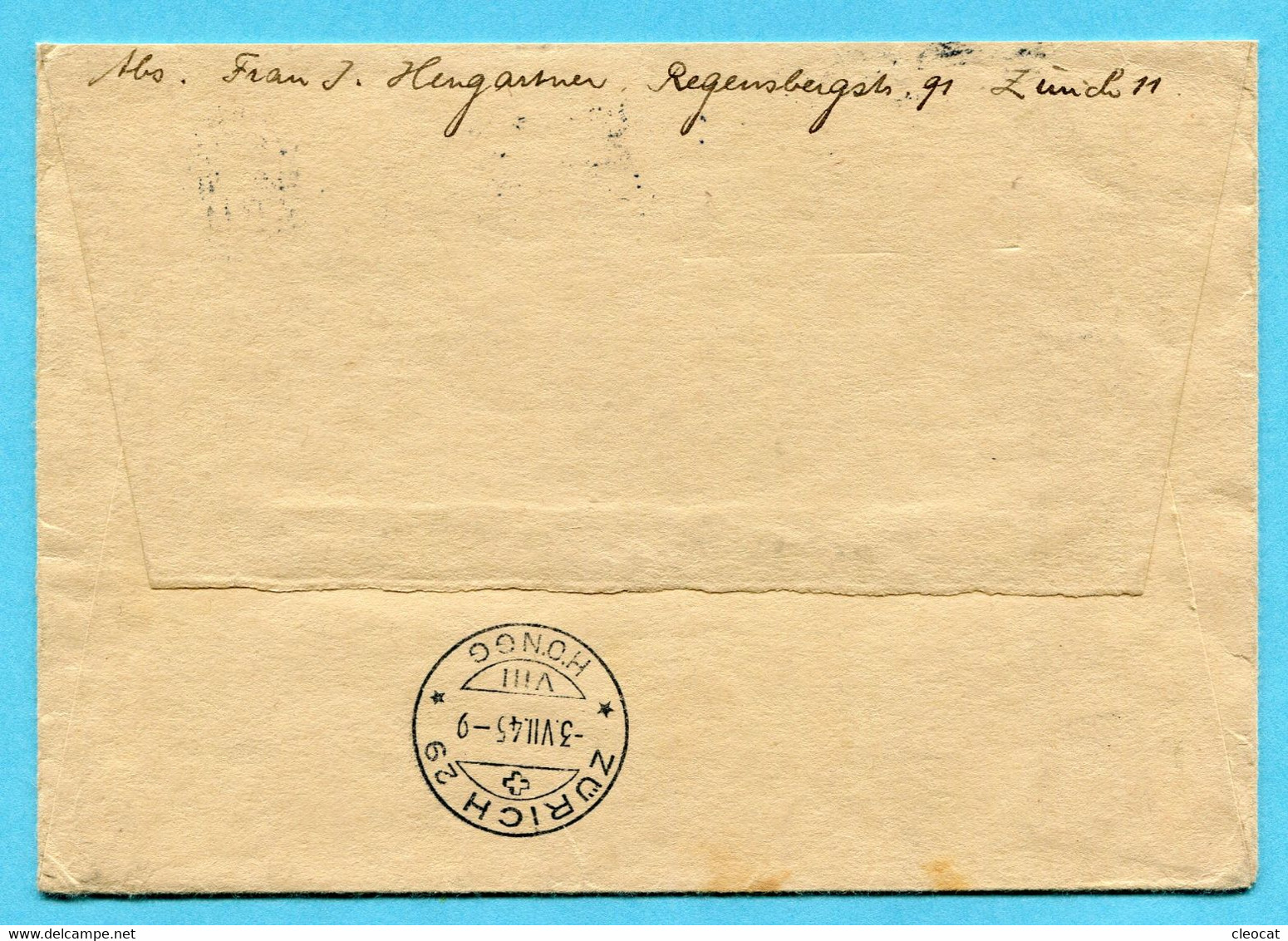 Brief Von Zürich 1945 Ins Quarantäne-Lager Horgen über St. Margrethen Retour - Cartas & Documentos