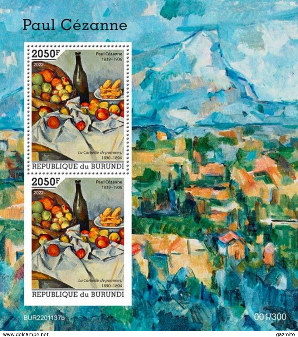 Burundi 2022, Art, Cezanne II, Fruit, BF - Neufs