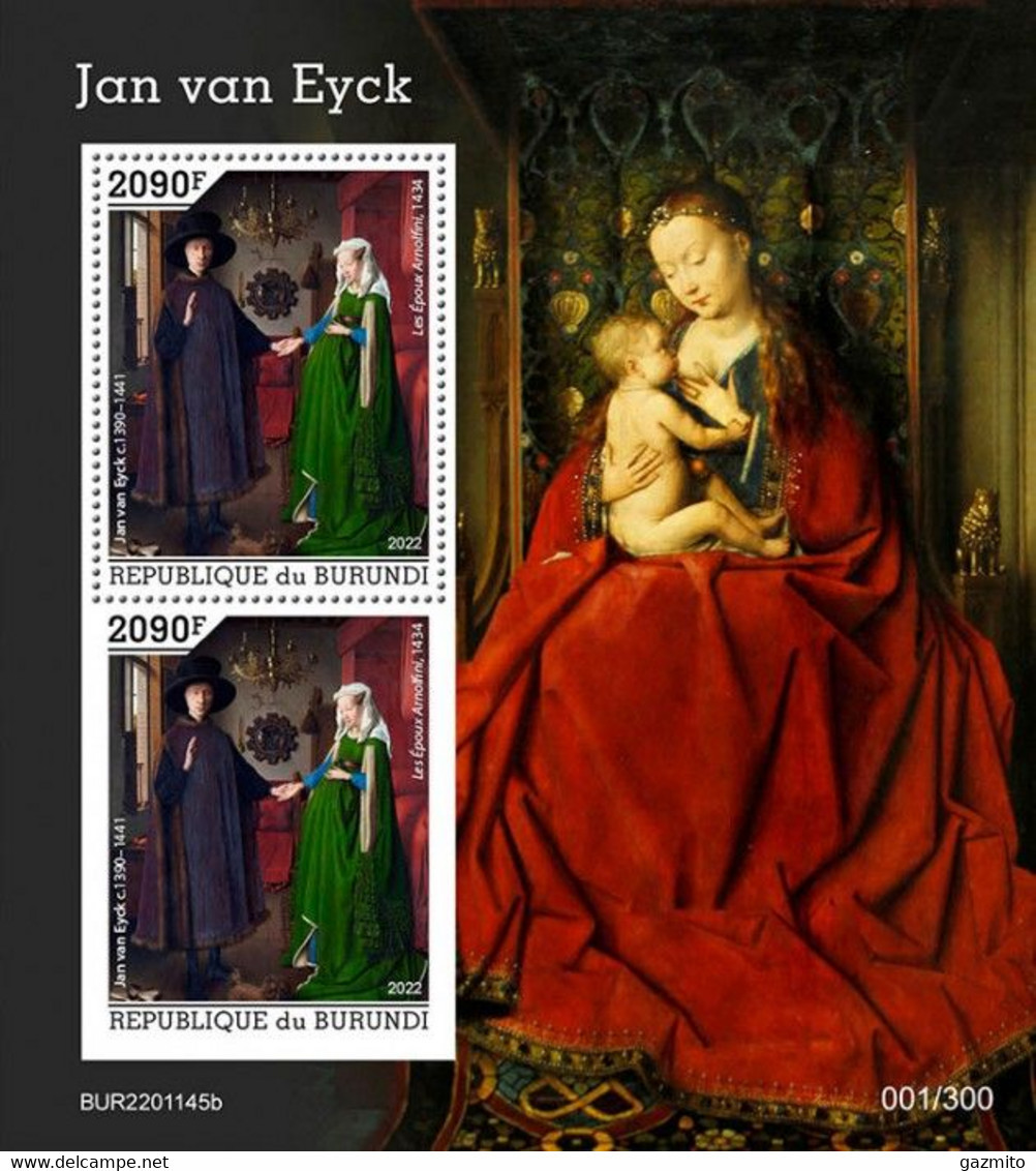 Burundi 2022, Art, Van Eyck II, BF - Unused Stamps