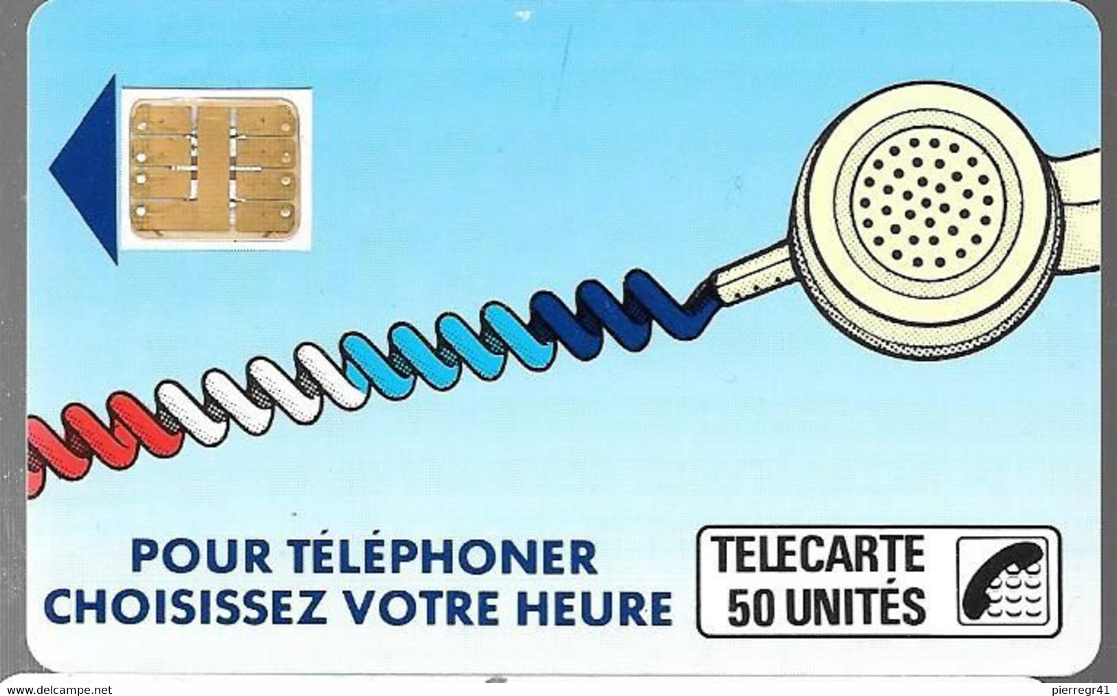 CARTE-PUBLIC-Ko3C.610-50U-SC3-OFFSET GLACEE-Puce 7 Rouge-6Pe-104562-CORDON BLEU-Utilisé-TBE - Telefonschnur (Cordon)