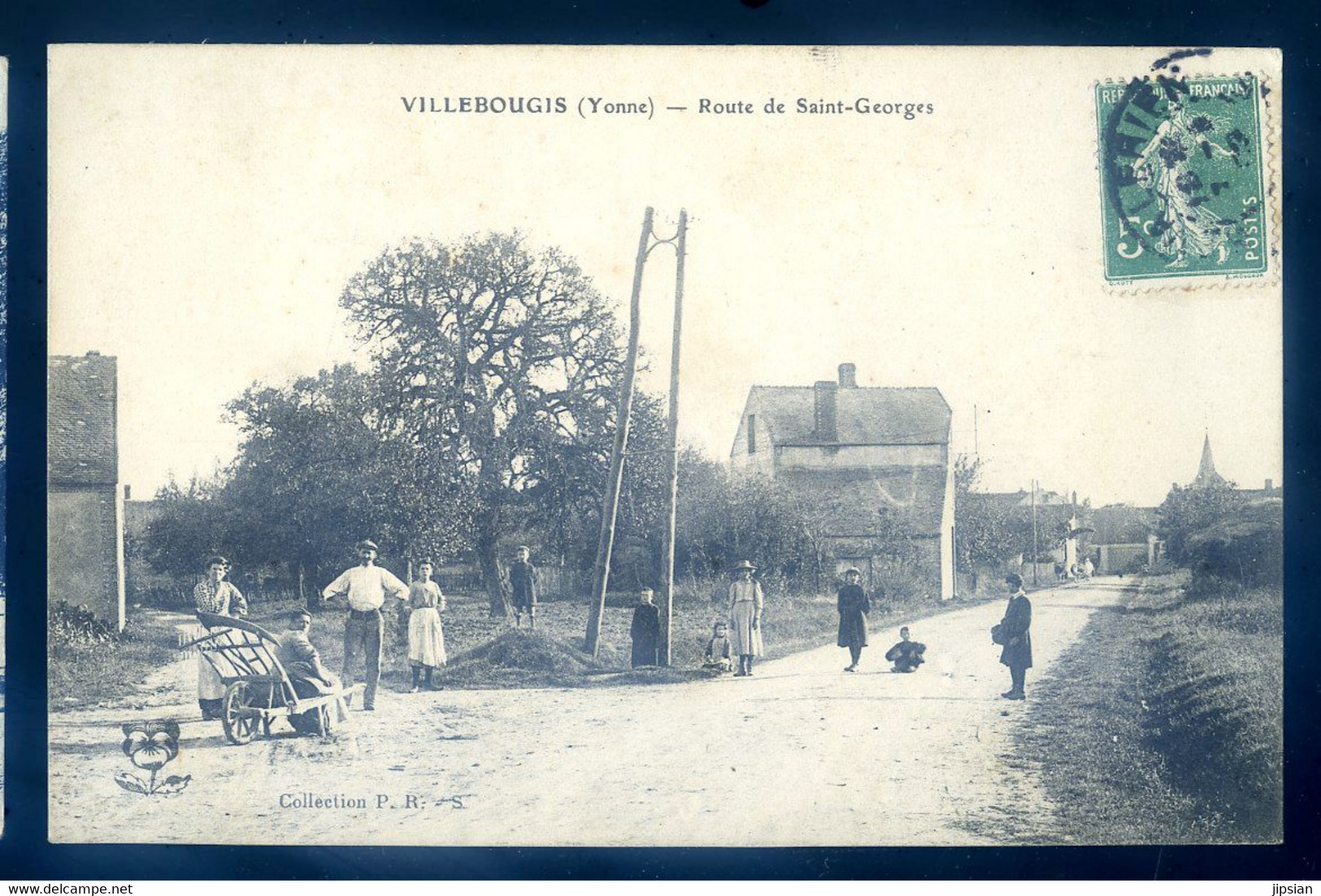 Cpa Du 89 Villebougis  -- Route De Saint Georges     FEV22-63 - Villebougis