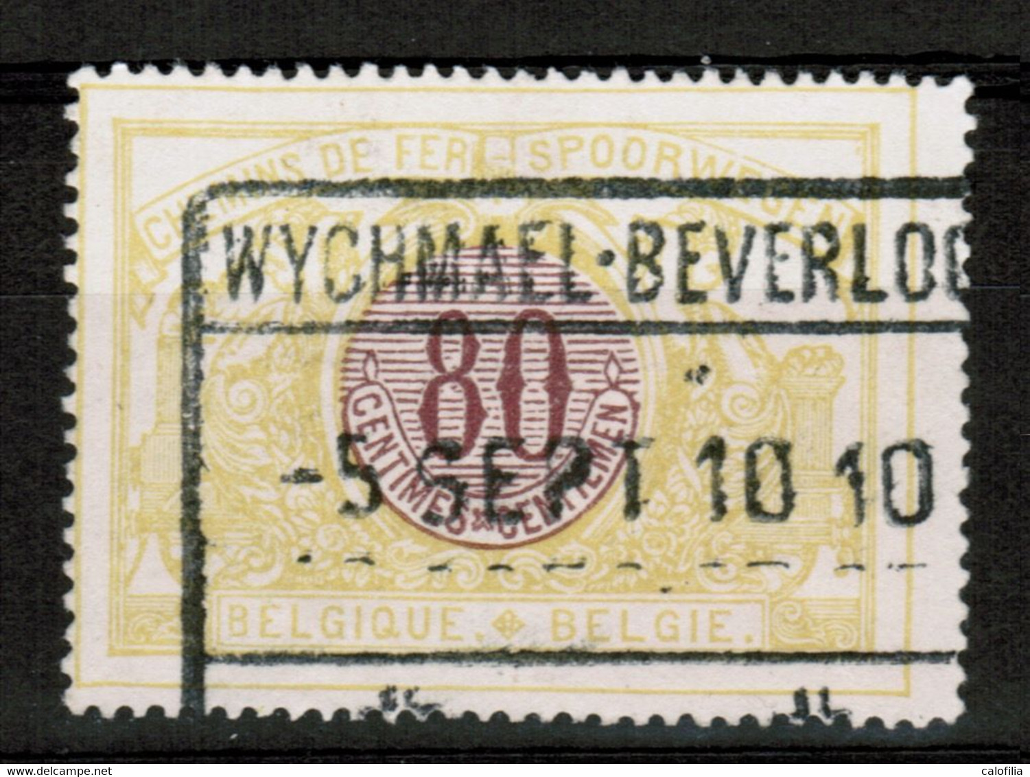 Chemins De Fer TR 39, Obliteration Centrale Nette WYCHMAEL BEVERLOO, R.RARE - Andere & Zonder Classificatie