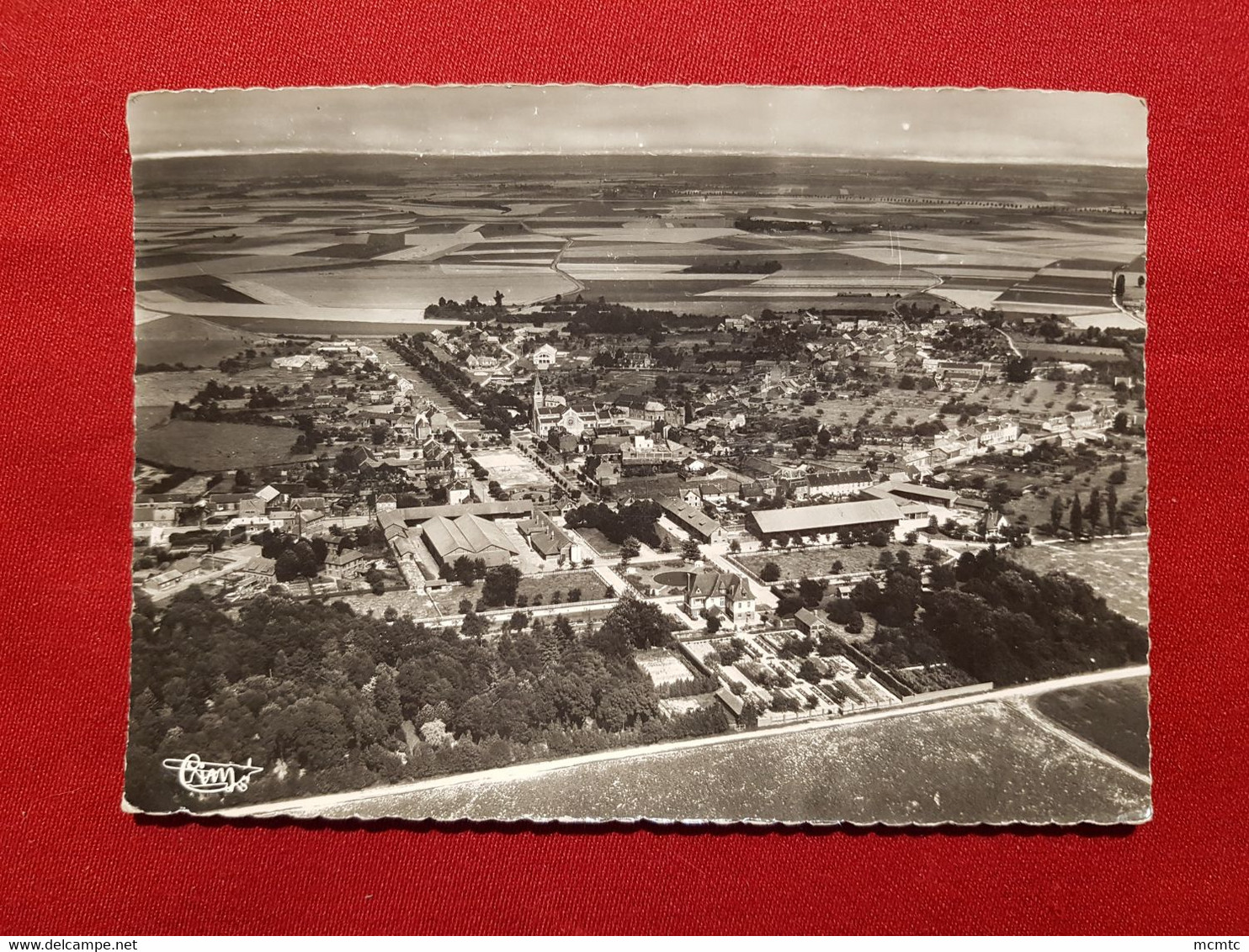 CPSM Grand Format   - Chaulnes - (Somme) - Vue Aérienne - Vue Du Château - Chaulnes