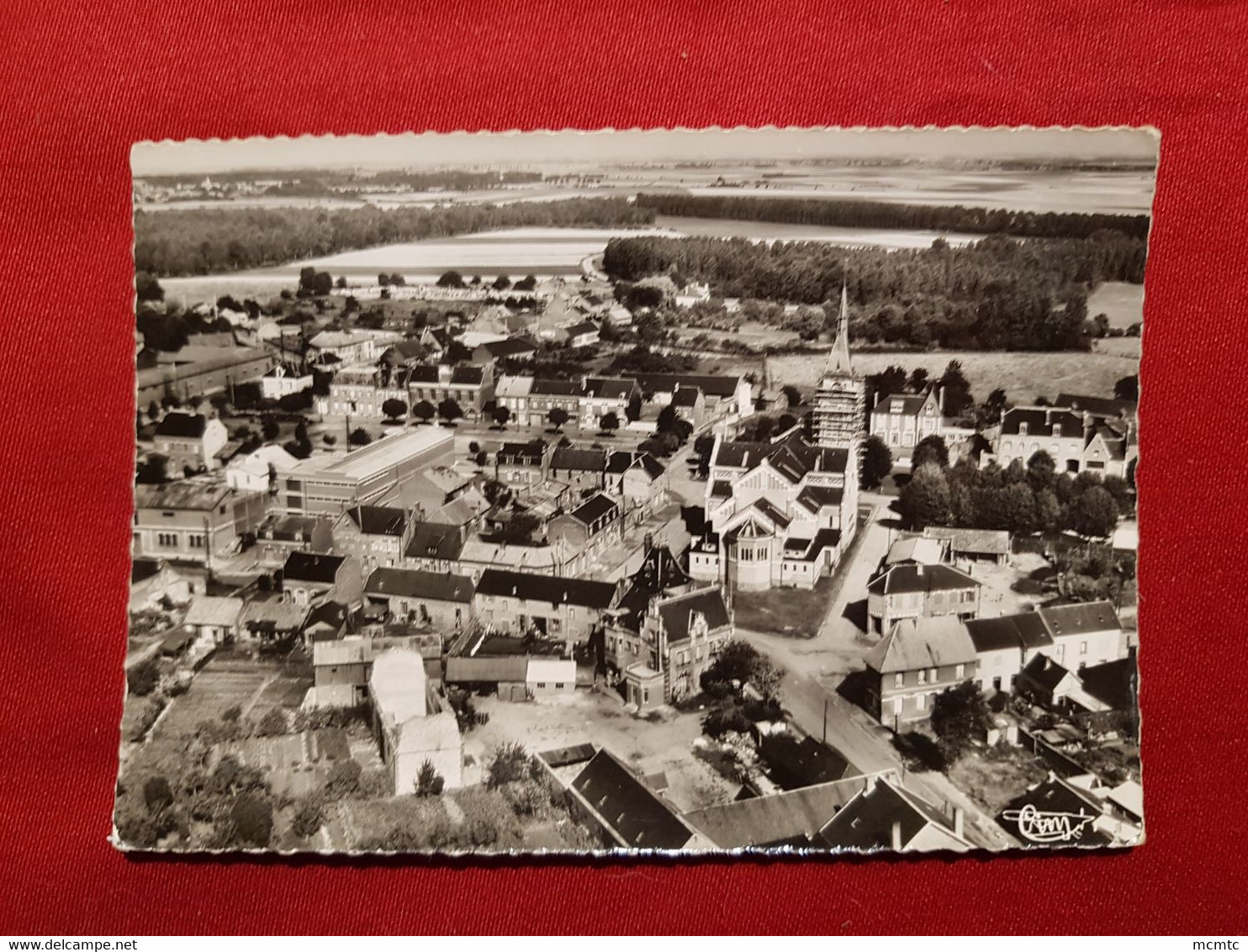 CPSM Grand Format    - Chaulnes  (Somme) - Vue Aérienne - Chaulnes