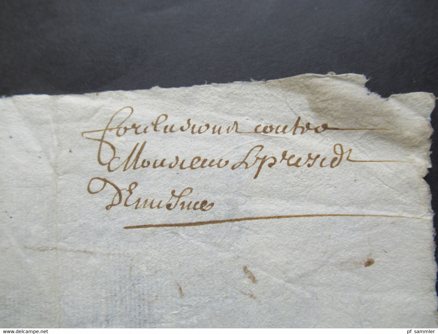 Frankreich 17. Jahrhundert 1645 Brief / Inhalt / tolles Dokument mit mehreren / verschiedenen Unterschriften