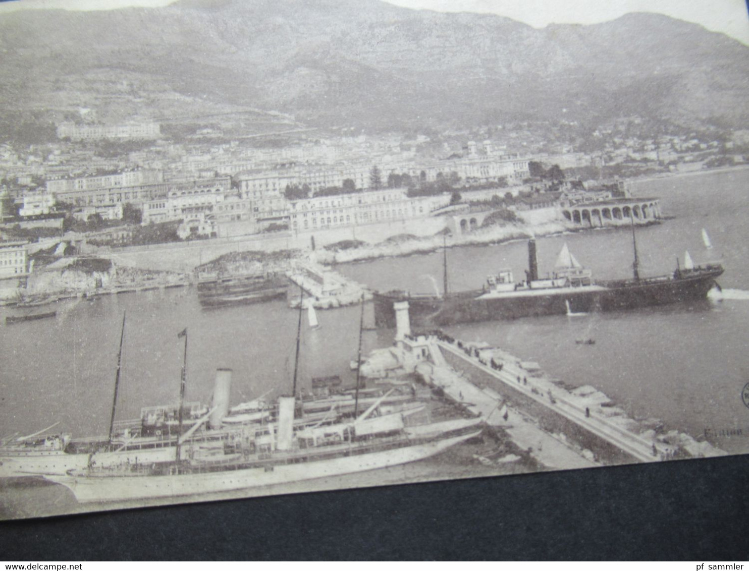 Monaco Monte Carlo Vue Generale Et Entrée Du Port / Hafen / Schiffe / Dampfer Marke Ungebraucht / Ungestempelt Um 1910 - Monte-Carlo