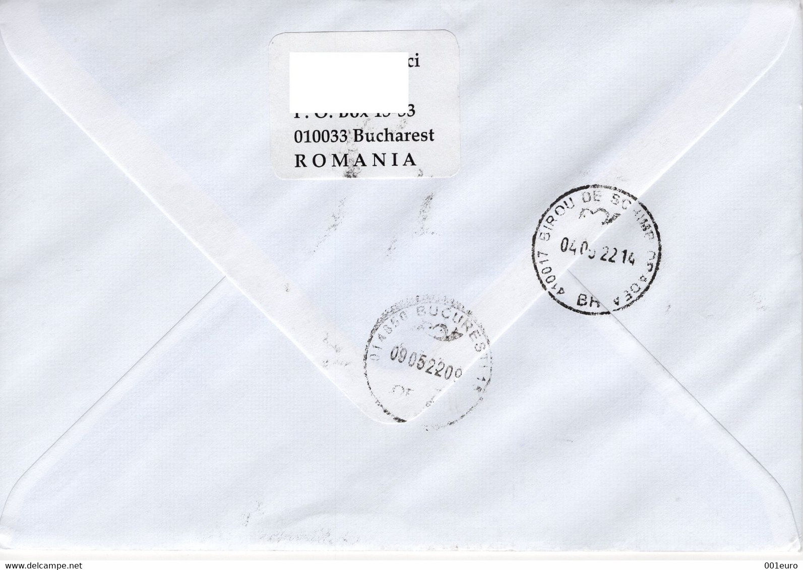 ROMANIA: REGISTERED LETTER Returned From Germany - EUROPA Set On Circulated Cover - Registered Shipping! - Oblitérés