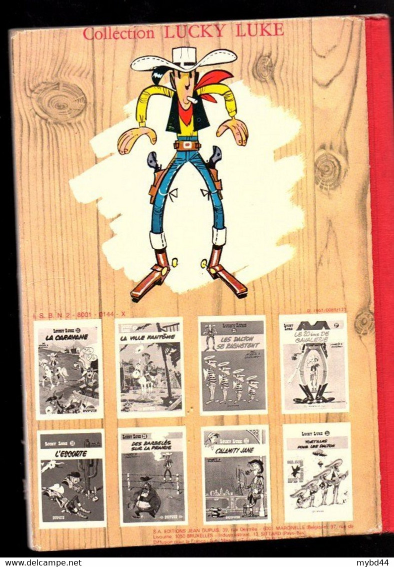 Bd Ancienne LUCKY LUKE CONTRE PAT POKER N° 5 1977 Couvertures Rigides Dos Rouge Rare Collection Bande Dessinée - Lucky Luke