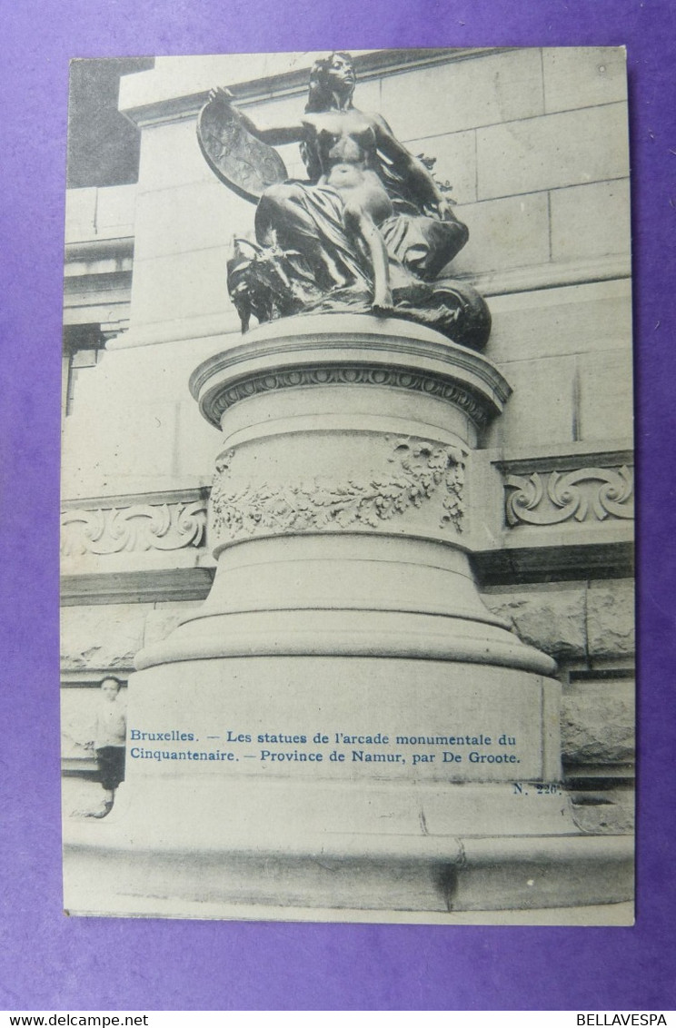 Bruxelles Brussel Statue  Cinquantenaire Prov  Namur. Sculpteur De Grootte  1907 - Sculpturen