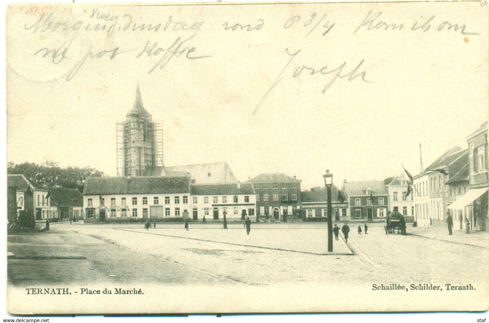 Ternat : Place Du Marché : 1904 !!! - Ternat