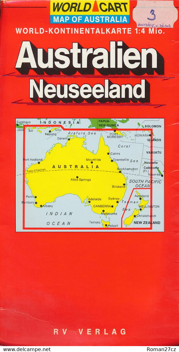 Map Of Australia And New Zaeland + Australia Road Atlas - Praktisch
