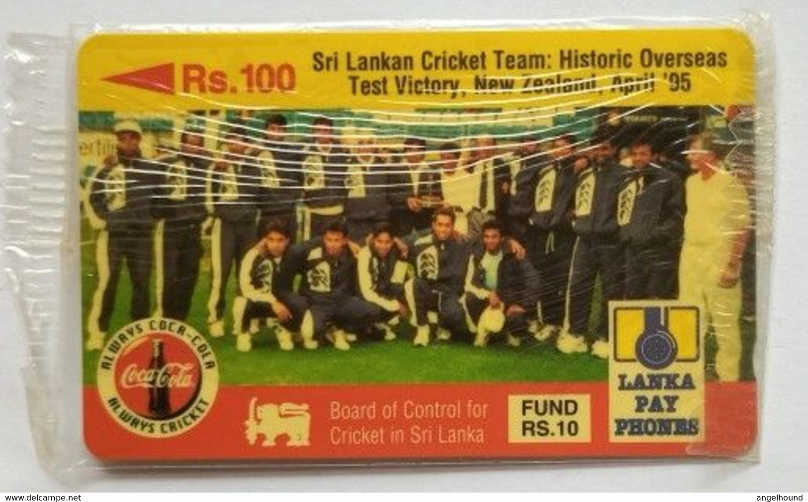 Sri Lanka 14SRLA Rs.100 Sri Lanka Cricket Team ( MINT  Sponsored By Coca Cola ) - Sri Lanka (Ceylon)