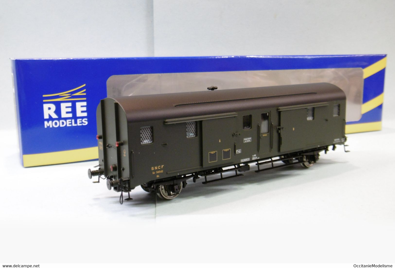 REE - FOURGON DEV 52 SNCF Sud-Est Ep. III Réf. VB-339 Neuf NBO HO 1/87 - Passagierwagen