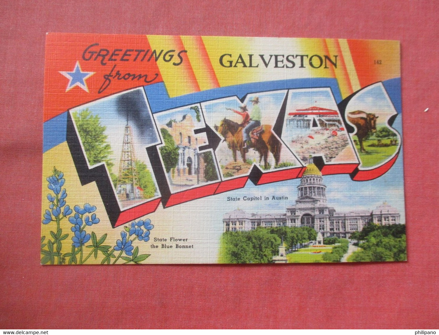 Greetings   Galveston  Texas    Ref 5619 - Galveston