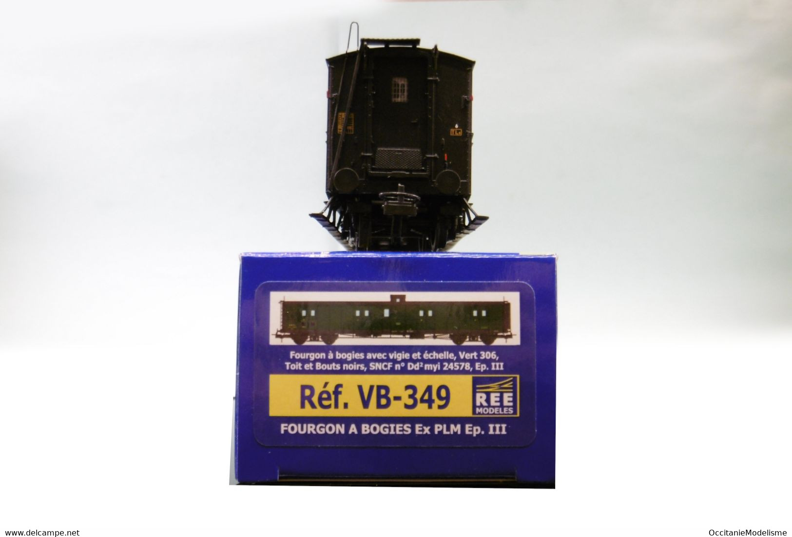 REE - FOURGON à Bogies Vigie échelles Ex-PLM SNCF Ep. III Réf. VB-349 Neuf NBO HO 1/87 - Scompartimento Viaggiatori