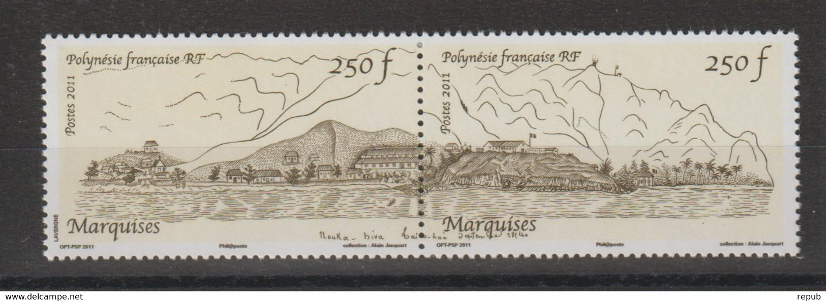 Polynésie 2011 Les Marquises 973-74, 2 Val ** MNH - Nuevos