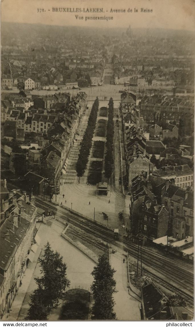 Bruxelles - Laeken // Avenue De La Reine - Vue Panoramique 1912 Rare - Laeken