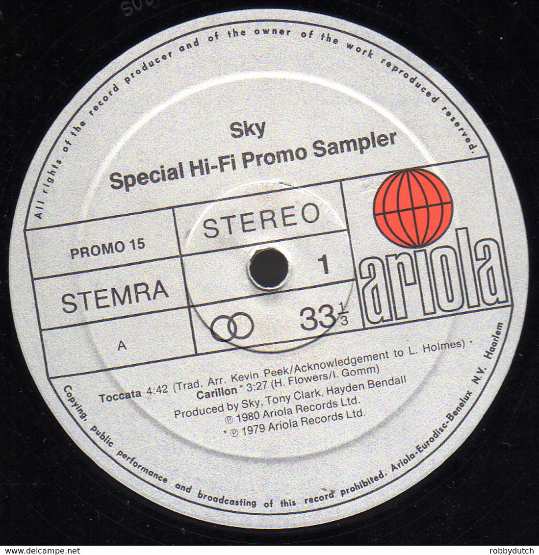 * 12" EP *  SKY - SPECIAL HI-FI PROMO SAMPLER (Holland 1980) - 45 T - Maxi-Single