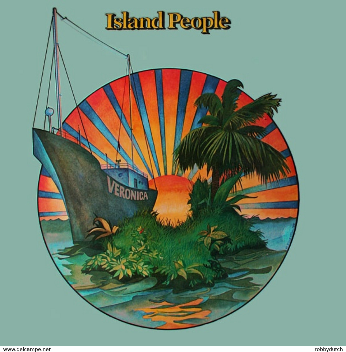 * LP *  ISLAND PEOPLE - URIAH HEEP / SPOOKY TOOTH / FREE / TRAFFIC / VINEGAR JOE / KING CRIMSON A.o. - Compilaciones