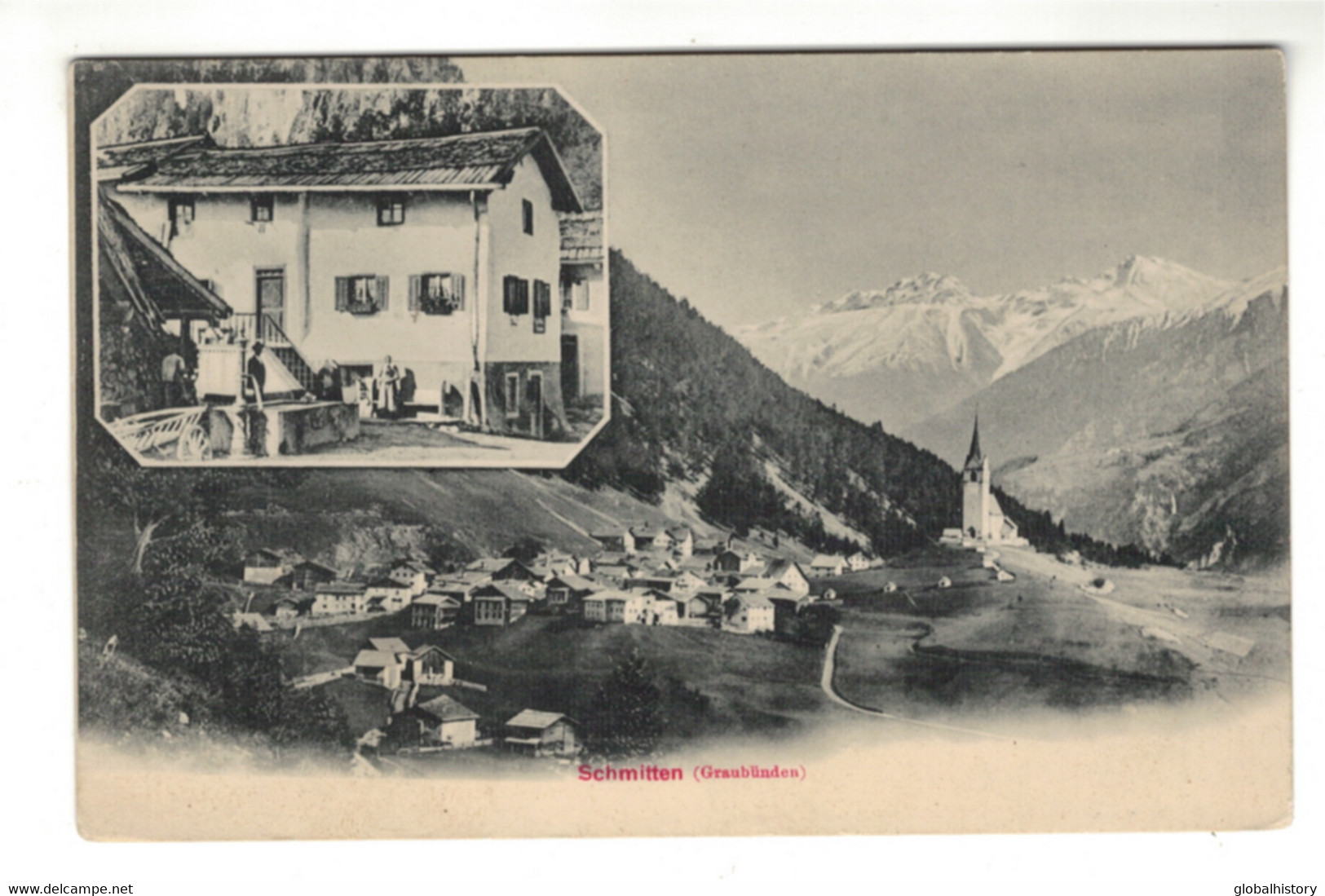 DG2804 - GR - SCHMITTEN (GRAUBÜNDEN) - TOTALANSICHT - PANORAMA VIEW - Schmitten