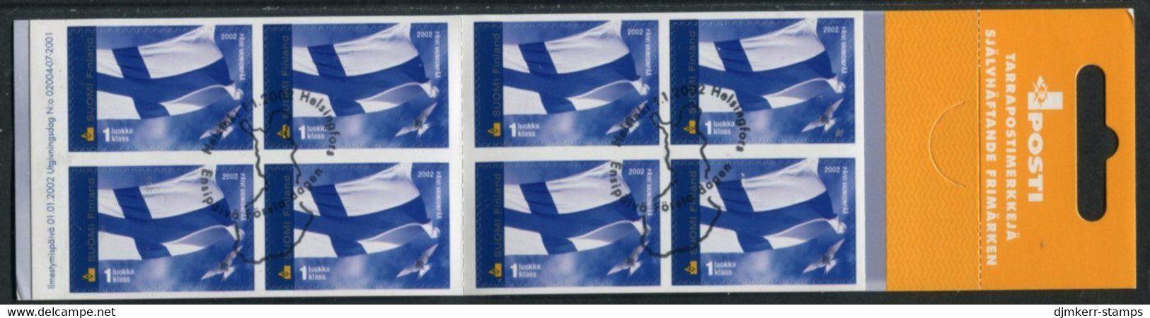 FINLAND 2002 National Flag Booklet  Used. Michel  1601 - Oblitérés