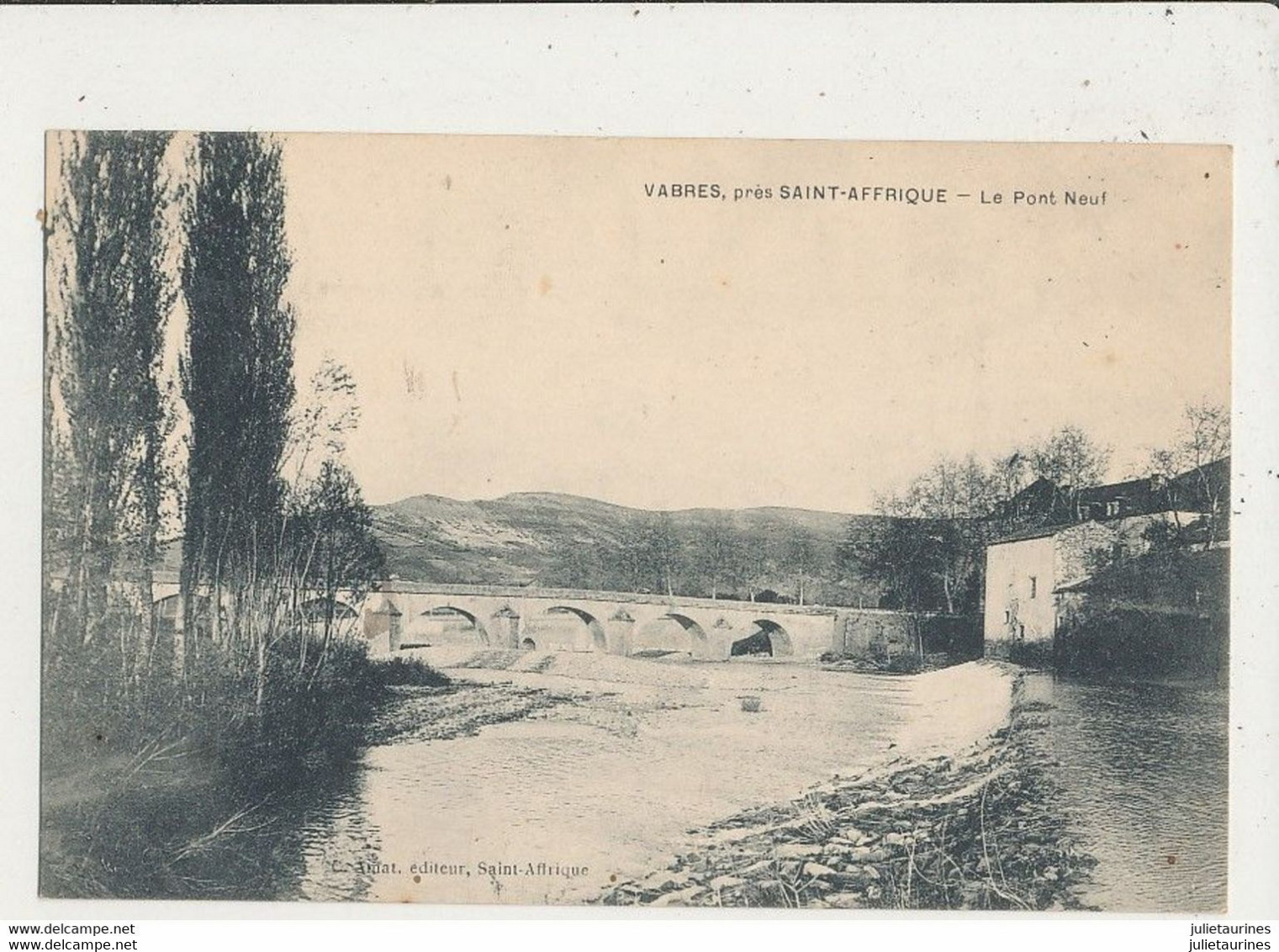 12 VABRES PRES SAINT AFFRIQUE LE PONT NEUF CPA BON ETAT - Vabres