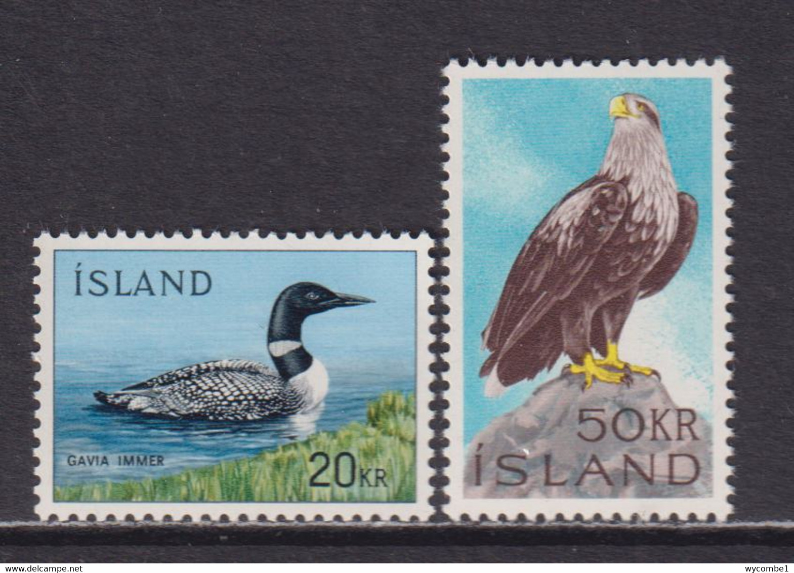 ICELAND - 1966-67 Birds Set Never Hinged Mint - Ungebraucht