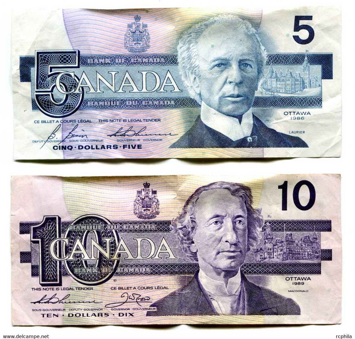 RC 22965 CANADA 2 BILLETS $5 ET $10 - Canada