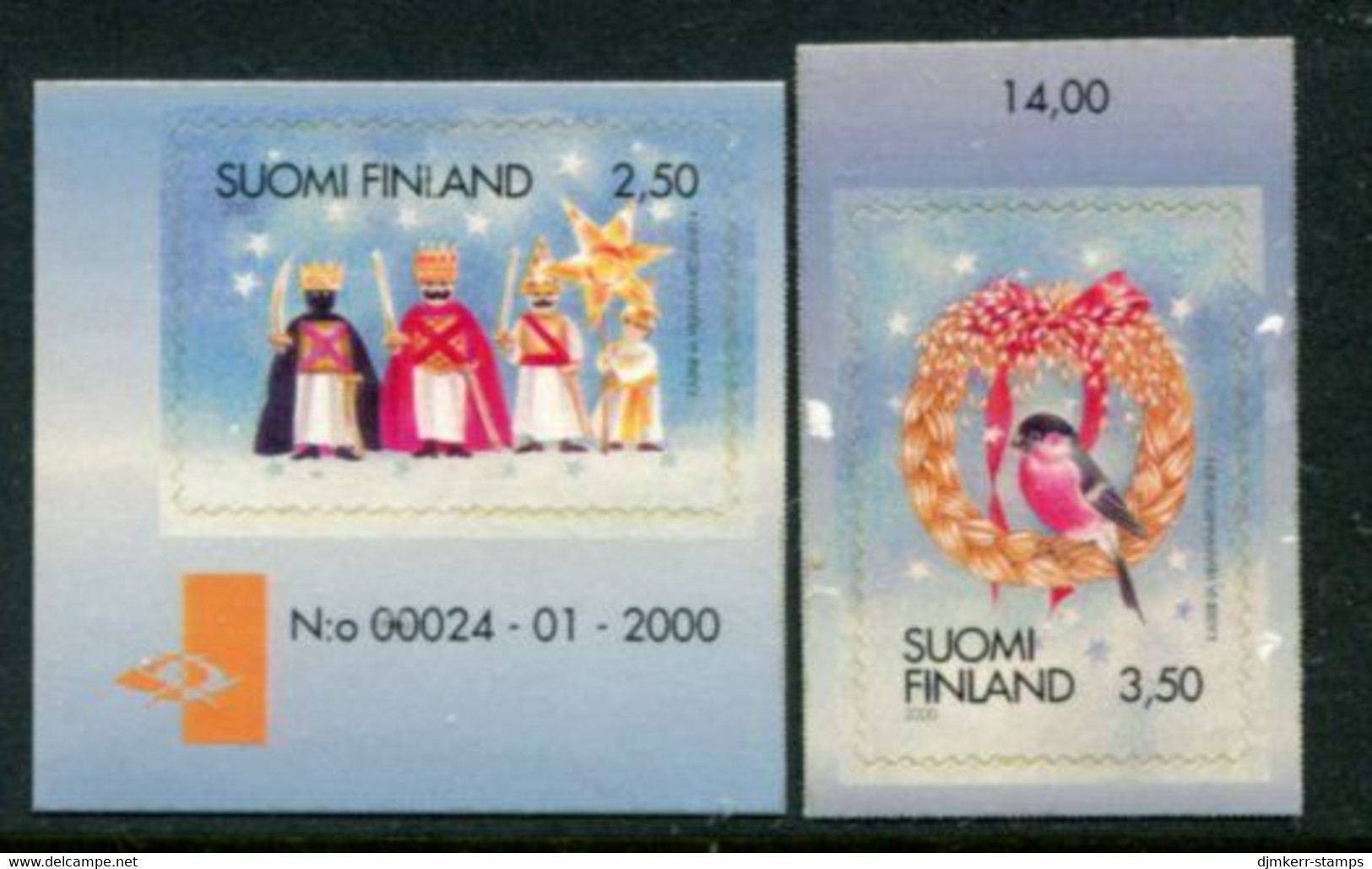 FINLAND 2000 Christmas MNH / **.  Michel  1544A-45A - Neufs