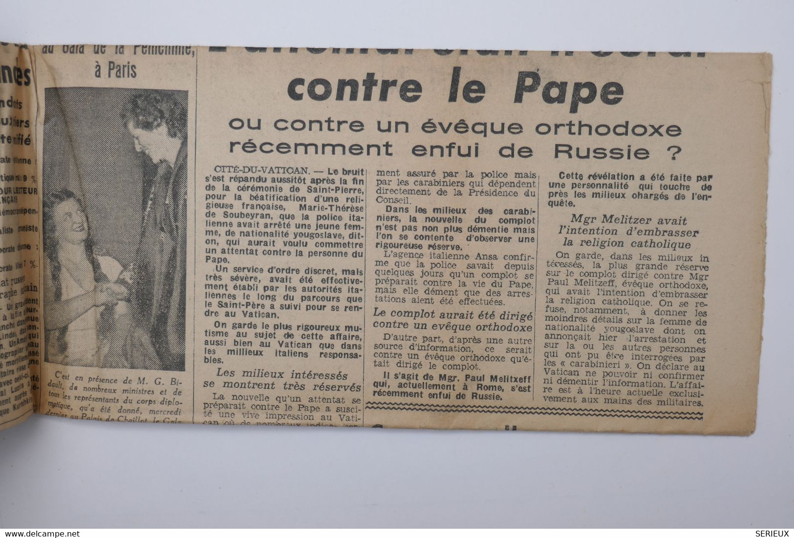 C1 FRANCE  RARE BELLE VIGNETTE  SUR JOURNAL LA LIBERTE 1946 NICE ESSAI  LESTAGE SUR  FAYENCE  VAR ++AEROPHILATELIE - Aviación