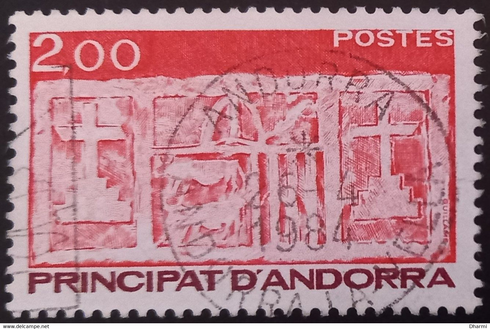 ANDORRE FR 1983 N°322/323 Oblitérés - 1f Brun-rose/2f Rouge - Ecu Primitif - Used - Usados