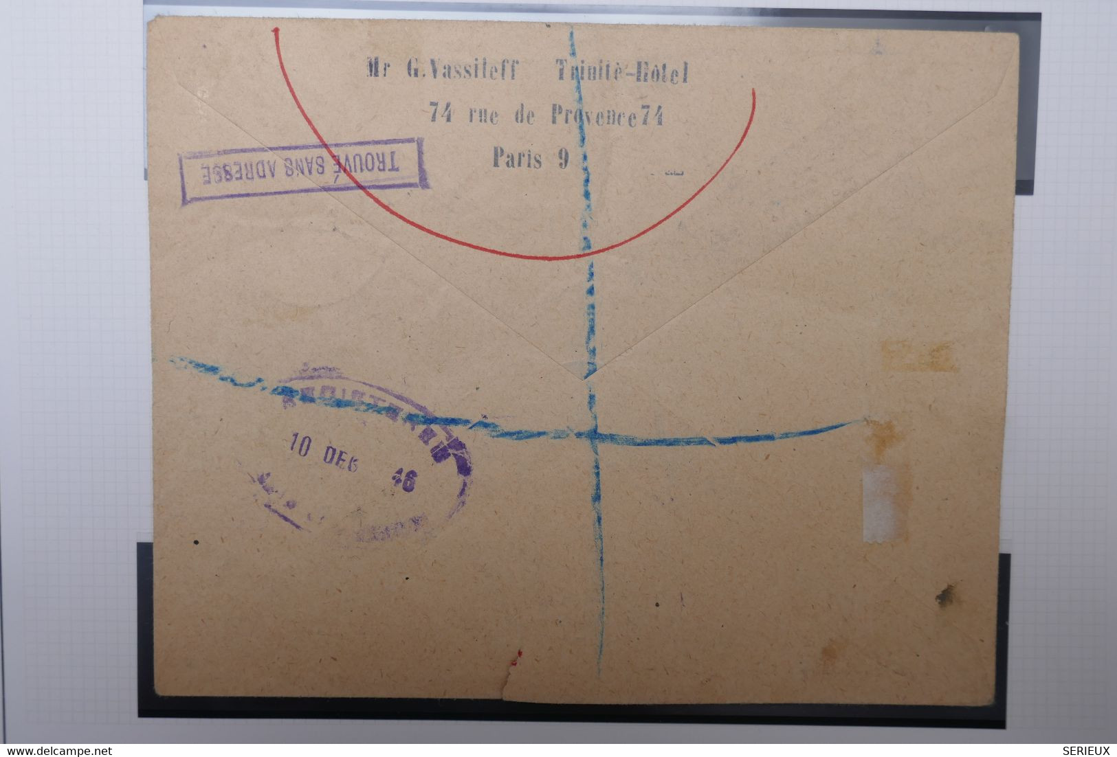 C1 FRANCE  BELLE LETTRE RARE RECOM.   1946 1ER VOL  A REACTION PARIS LONDRES " LE NéNé+AEROPHILATELIE +AFFRANC. PLAISANT - 1960-.... Cartas & Documentos