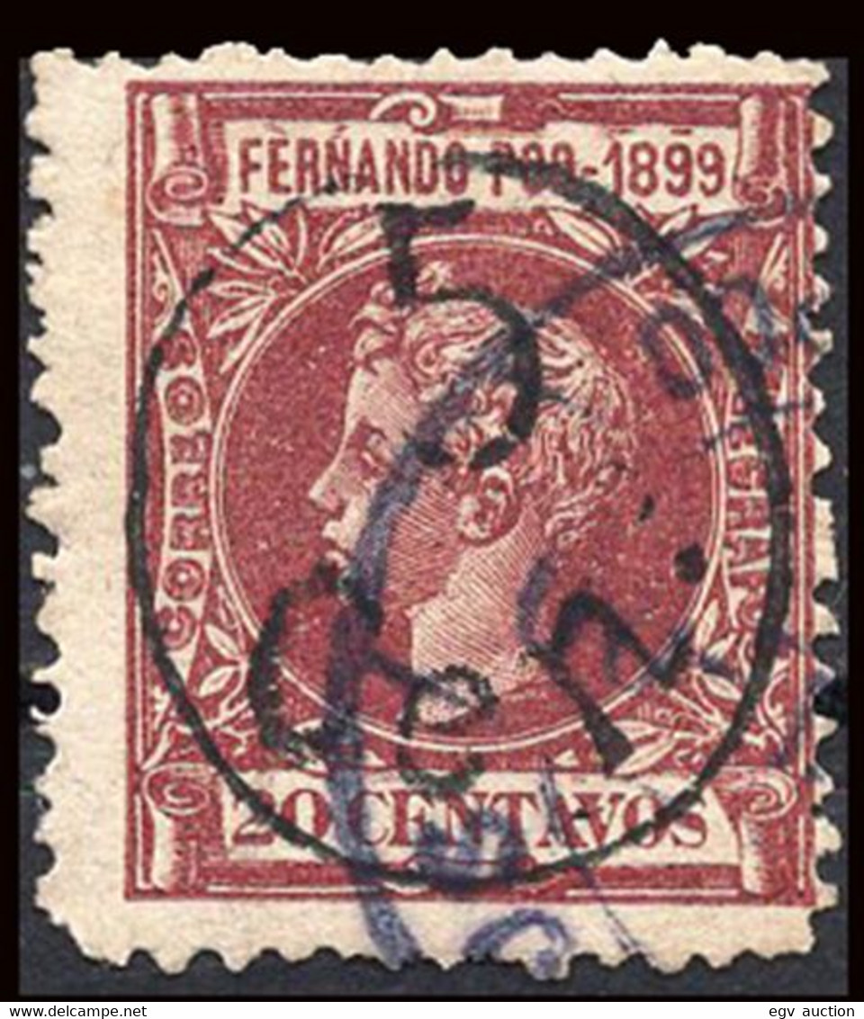Fernando Poo - Edi O 73 - 1900 - 5 Cts S. 20 Centavos Carmín - Fernando Po