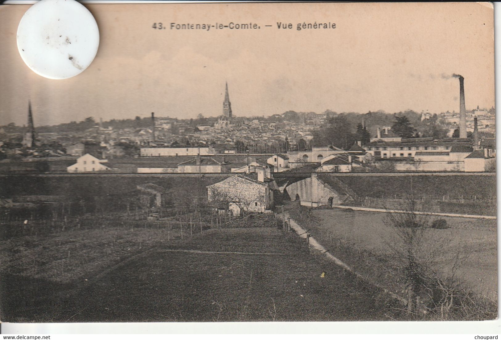 85 - Carte  Postale Ancienne De  FONTENAY LE COMTE  Vue Générale - Fontenay Le Comte