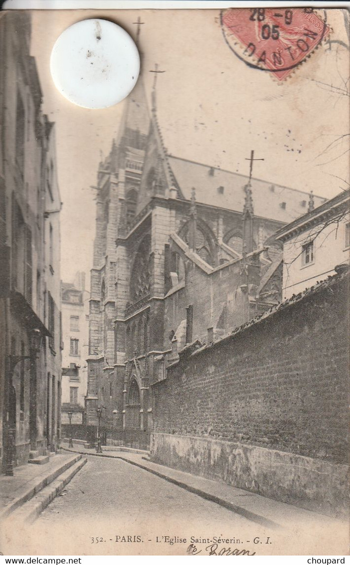 75 - Carte  Postale Ancienne De  PARIS  L'Eglise Saint Séverin - Churches