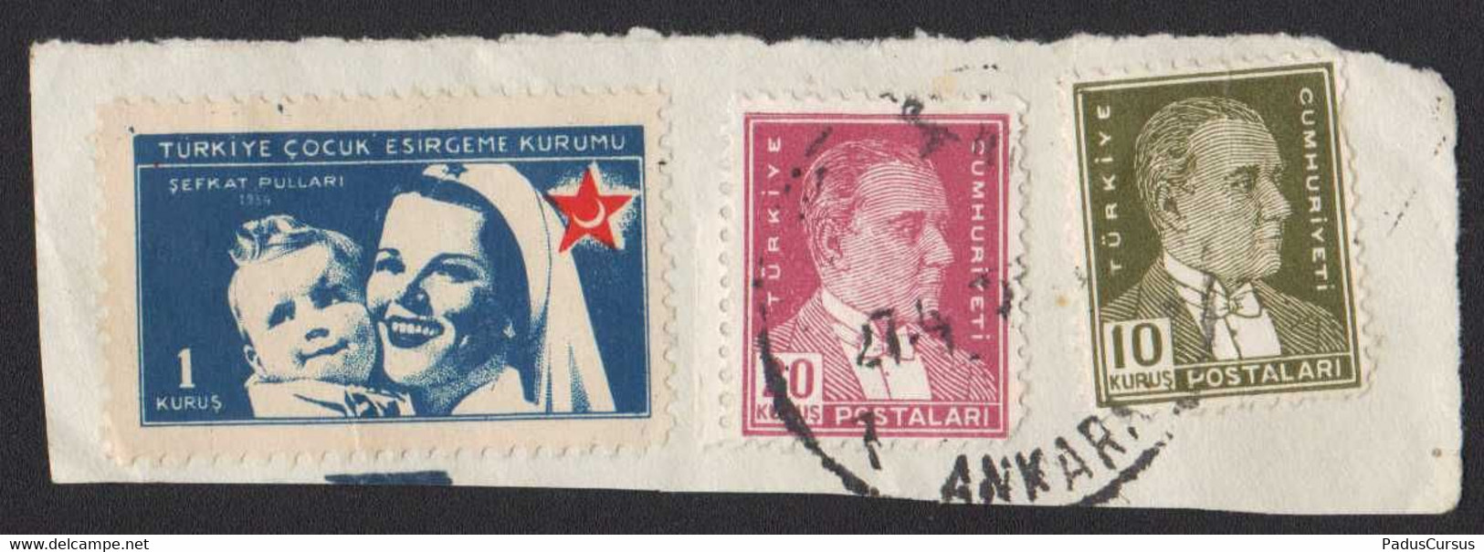 Turkey Turkiye Kemal Ataturk Croce Rossa Mezzaluna Croissant Rouge Croix Crescent Red Cross Children FRB00231 - Lettres & Documents