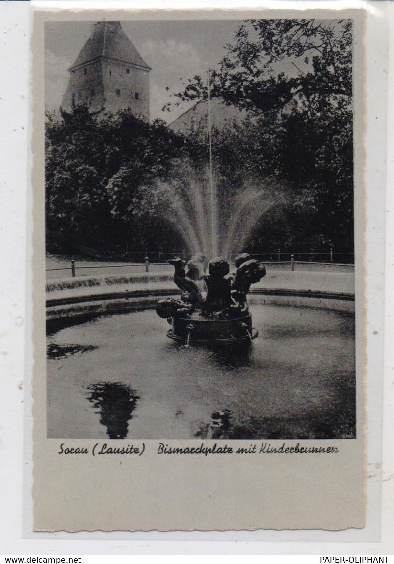 NEUMARK - SORAU / ZARY, Bismarckplatz Mit Kinderbrunnen - Neumark